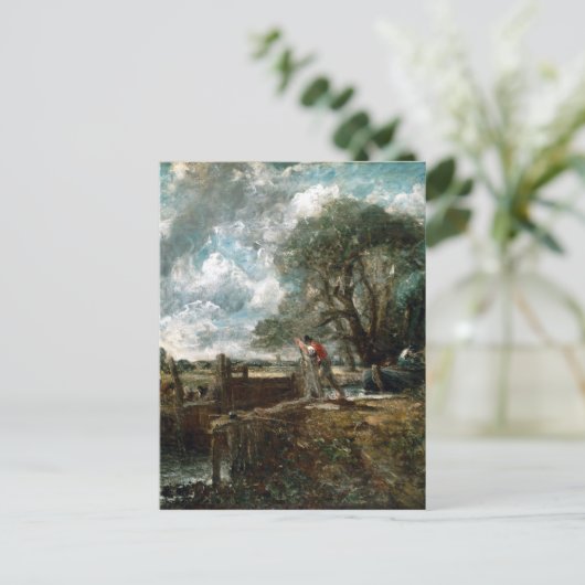 John Constable A Boat die een sluis passeert Briefkaart (Staand voorkant)