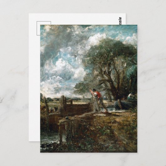John Constable A Boat die een sluis passeert Briefkaart (Voorkant / Achterkant)