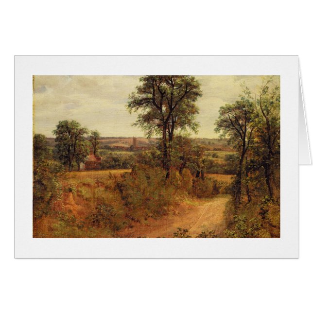 John Constable | A Lane nabij Dedham, c.1802 (olie (Voorkant Horizontaal)