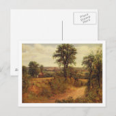 John Constable | A Lane nabij Dedham, c.1802 (olie Briefkaart (Voorkant / Achterkant)