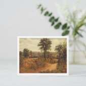 John Constable | A Lane nabij Dedham, c.1802 (olie Briefkaart (Staand voorkant)