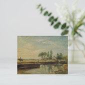 John Constable | A-schuur onder Flatford Lock, c.1 Briefkaart (Staand voorkant)