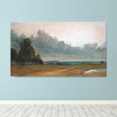 John Constable a Uitzicht uit Hampstead Heath met Canvas Afdruk (Insitu (Houten vloer))