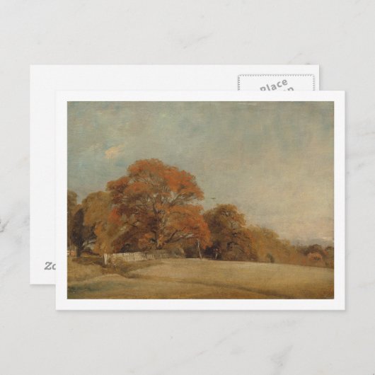 John Constable | Autumnaal landschap in East Ber Briefkaart (Voorkant / Achterkant)