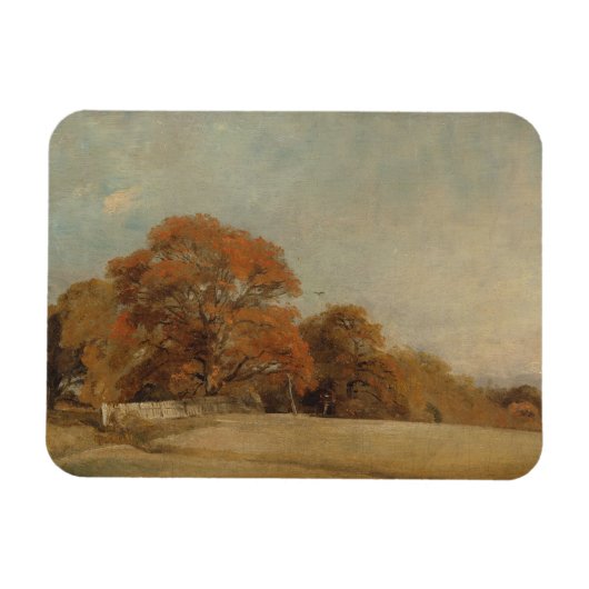 John Constable | Autumnaal landschap in East Ber Magneet (Horizontaal)