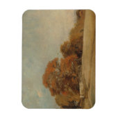 John Constable | Autumnaal landschap in East Ber Magneet (Verticaal)