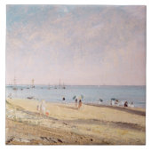John Constable | Brighton Beach (olie op doek) Tegeltje (Voorkant)