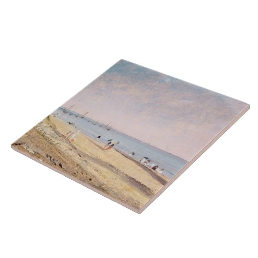 John Constable | Brighton Beach (olie op doek) Tegeltje (Zijkant)