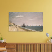 John Constable | Brighton Beach with colliers, 182 Canvas Afdruk (Insitu (Woonkamer))