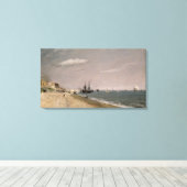 John Constable | Brighton Beach with colliers, 182 Canvas Afdruk (Insitu (Houten vloer))