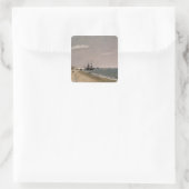John Constable | Brighton Beach with colliers, 182 Vierkante Sticker (Tas)