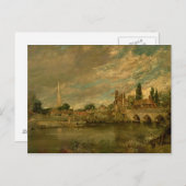 John Constable | De brug van Harnham en Salisbu Briefkaart (Voorkant / Achterkant)