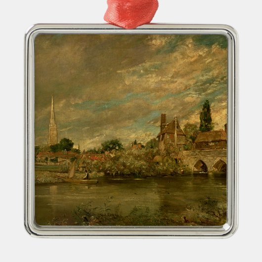 John Constable | De brug van Harnham en Salisbu Metalen Ornament (Voorkant)