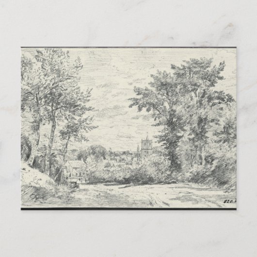 John Constable | De ingang in Gillingham, Dor Briefkaart (Voorkant)