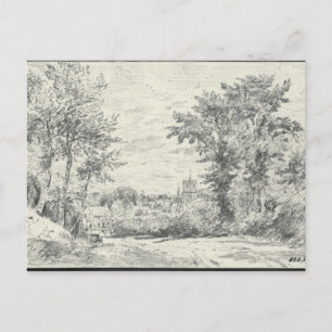 John Constable   De ingang in Gillingham, Dor Briefkaart