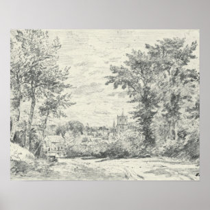 John Constable   De ingang in Gillingham, Dor Poster