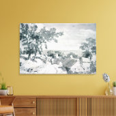 John Constable | De ingang van het dorp Ed Canvas Afdruk (Insitu (Woonkamer))