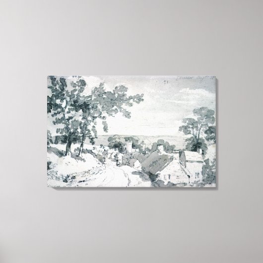 John Constable | De ingang van het dorp Ed Canvas Afdruk (Voorkant)