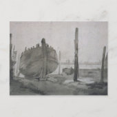 John Constable | De Scene met het vaartuig op de S Briefkaart (Voorkant)