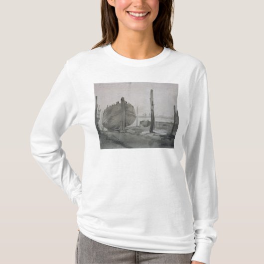 John Constable | De Scene met het vaartuig op de S T-shirt (Voorkant)