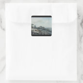 John Constable | De vallei van de Stour Vierkante Sticker (Tas)
