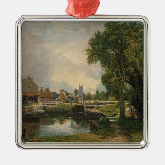 John Constable | Dedham Lock and Mill, 1820 Metalen Ornament (Voorkant)