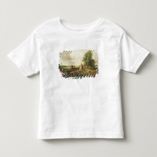 John Constable | Een boot die een slot passeert Kinder Shirts (Voorkant)