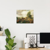 John Constable | Een boot die een slot passeert Poster (Thuiskantoor)
