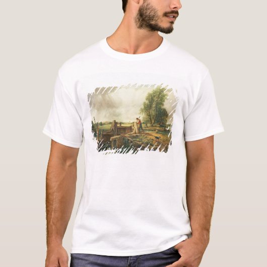John Constable | Een boot die een slot passeert T-shirt (Voorkant)