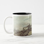 John Constable | Een brug over de Stour Tweekleurige Koffiemok (Links)