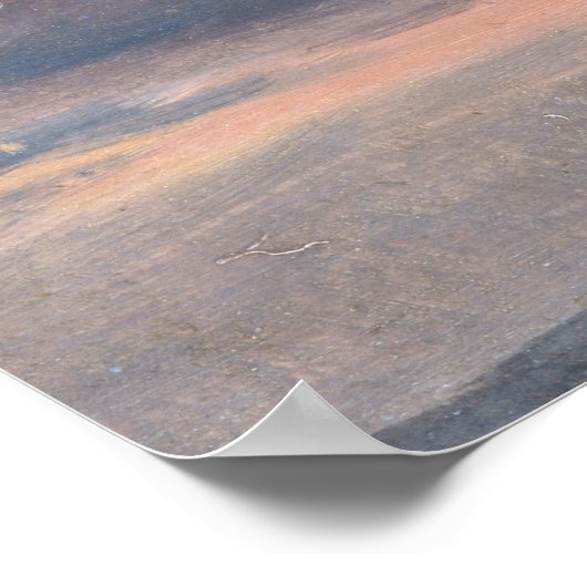 John Constable - Een Cloud Study, Sunset Poster (Hoek)