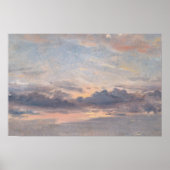 John Constable - Een Cloud Study, Sunset Poster (Voorkant)