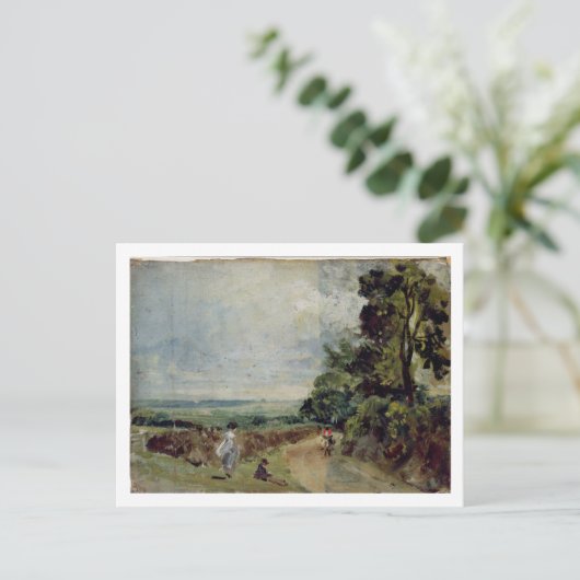 John Constable | Een landweg met bomen en vijgen Briefkaart (Staand voorkant)