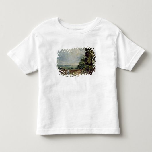 John Constable | Een landweg met bomen en vijgen Kinder Shirts (Voorkant)
