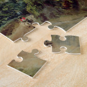 John Constable | Een landweg met bomen en vijgen Legpuzzel (Zijkant)