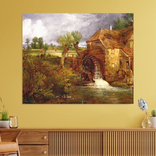 JOHN CONSTABLE Een molen in Gillingham in Dorset 1 Canvas Afdruk (Insitu (Woonkamer))