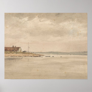 John Constable - een Uitzicht op de Orwell Poster