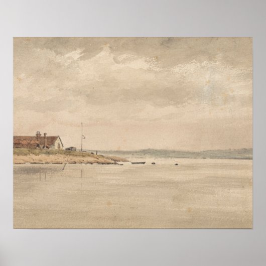 John Constable - een Uitzicht op de Orwell Poster (Voorkant)