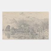 John Constable - Fulham Church Rechthoekige Sticker (Voorkant)