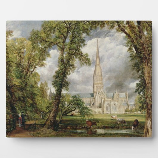 John Constable | Gezicht op de kathedraal van Sali Fotoplaat (Voorkant)