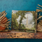 John Constable | Gezicht op de kathedraal van Sali Fotoplaat (Zijkant)