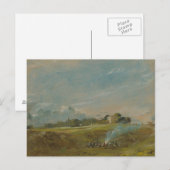 John Constable - Hampstead Heath, met een Bonfire Briefkaart (Voorkant / Achterkant)
