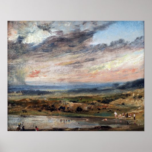 John Constable Hampstead Heath, met Pond en Bath Poster (Voorkant)