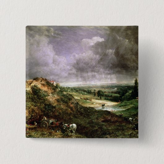 John Constable | Hampstead Heath Vierkante Button 5,1 Cm (Voorkant)