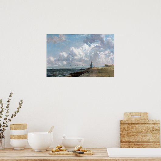 John Constable Harwich The Low Lighthouse Poster (Keuken)