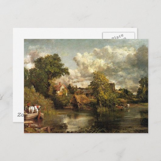 John Constable - Het kunstwerk The White Horse Briefkaart (Voorkant / Achterkant)