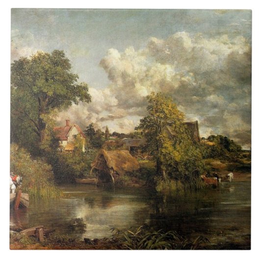 John Constable - Het kunstwerk The White Horse Tegeltje (Voorkant)
