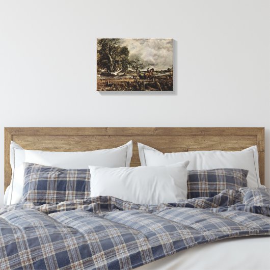 John Constable - Het springende paard Canvas Afdruk (Insitu (Slaapkamer))