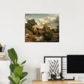 John Constable - Het witte paard kunstwerk Poster (Thuiskantoor)