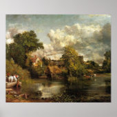 John Constable - Het witte paard kunstwerk Poster (Voorkant)